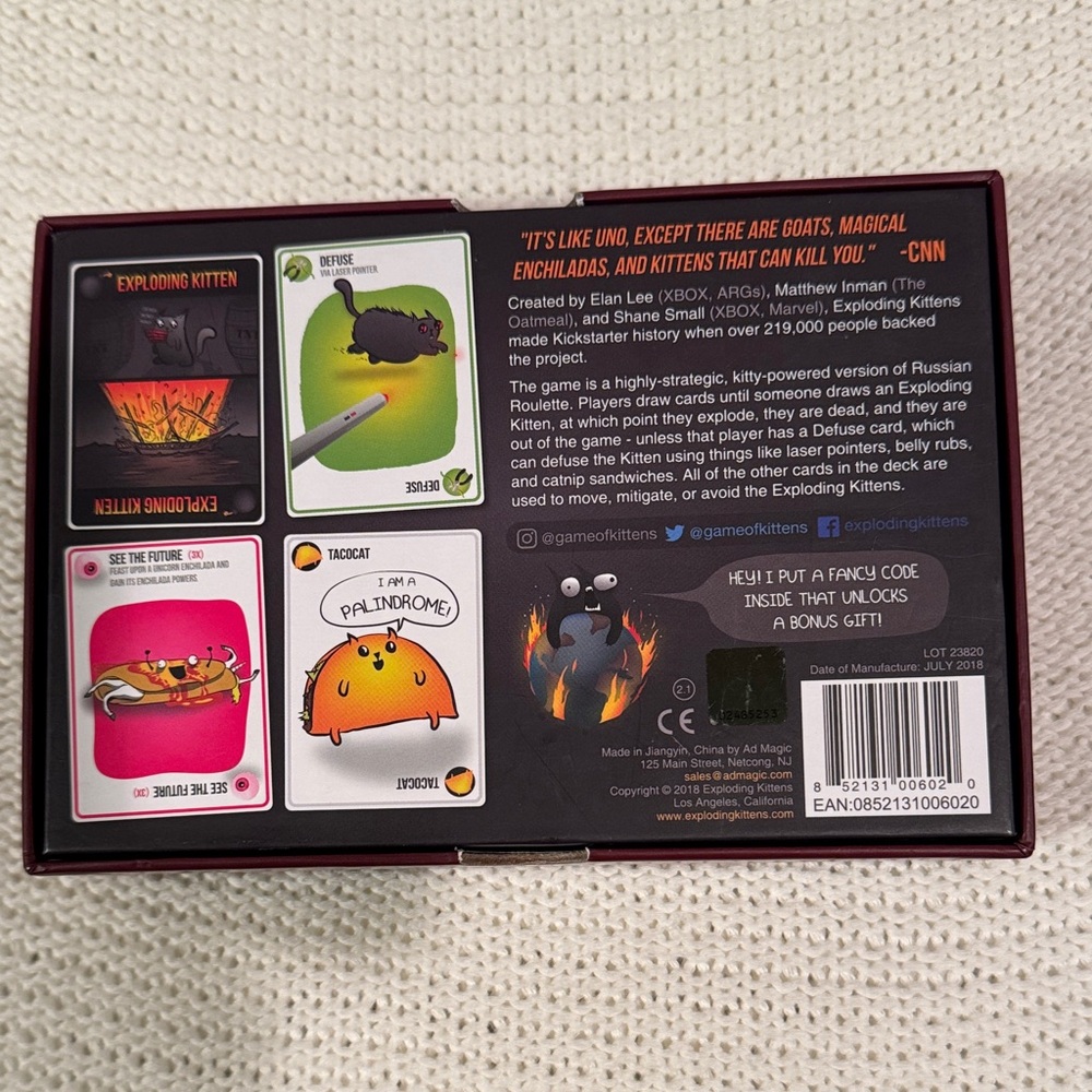 Exploding Kittens Card Game - Picture 3 of 3
